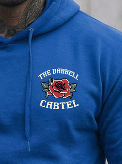 Split Skull Hoodie - Electric Blue (Limited Edition) - front view on model