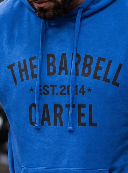 Classic Logo Pump Cut Hoodie - Electric Blue (Limited Edition) - front view on model