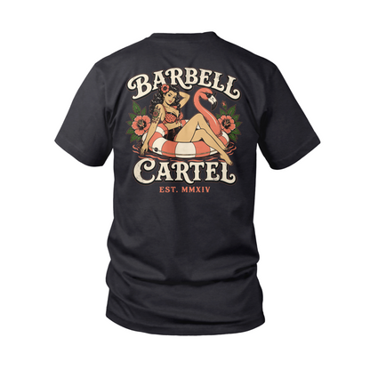 Poolside Paradise T-Shirt - Black