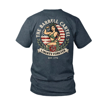 Lady Liberty T-Shirt - Heather Navy (Limited edition)