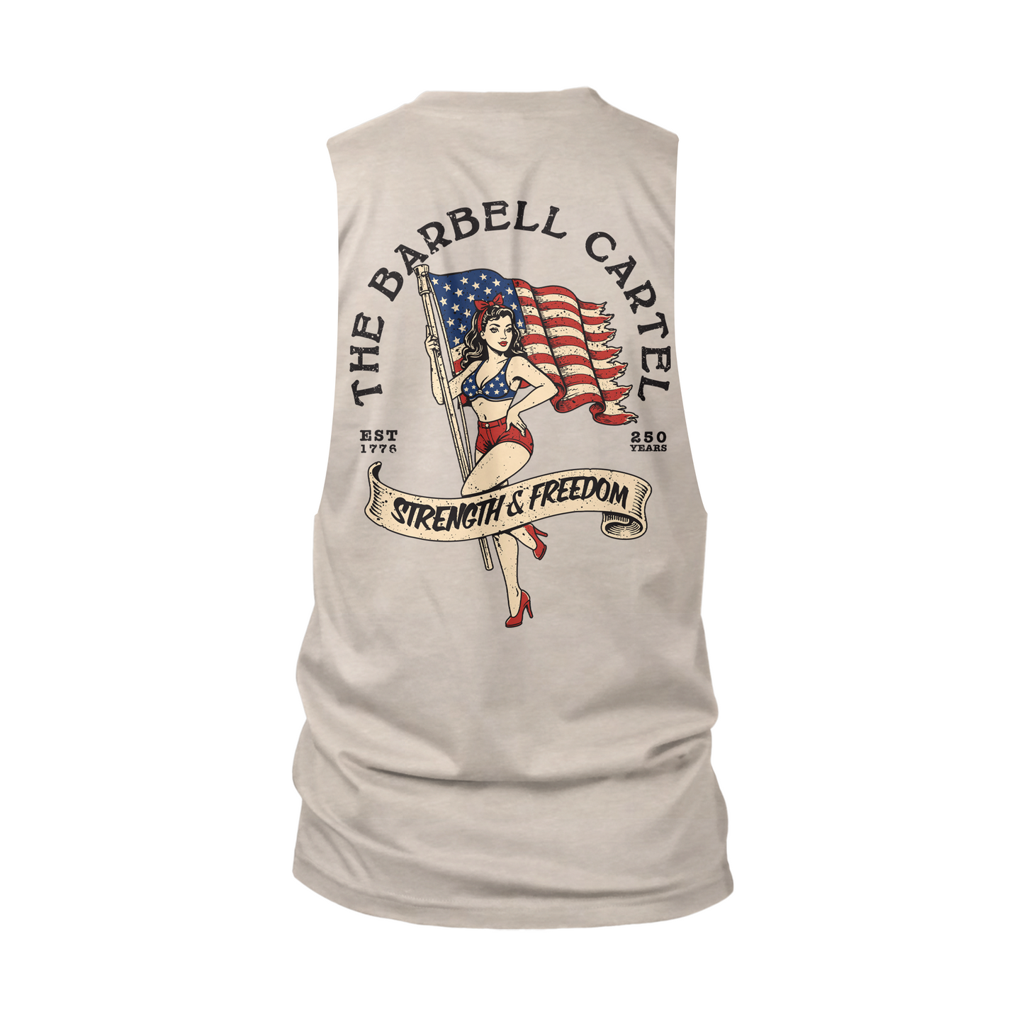 America 250 Cut-Off Tank -  Sand (Limited edition)