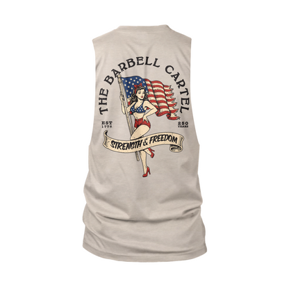 America 250 Cut-Off Tank -  Sand (Limited edition)