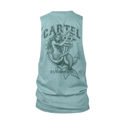 Salt & Steel Cut-Off Tank - Seaglass
