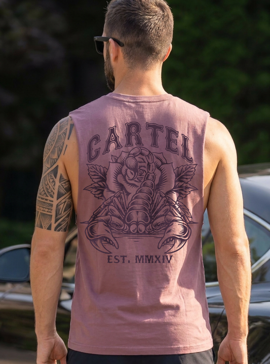 Death Grip Cut-Off Tank - Desert Bloom