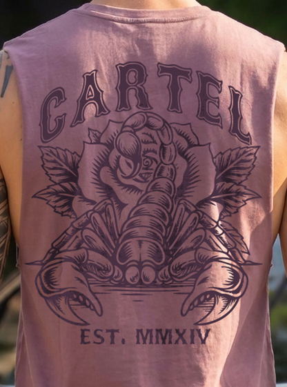 Death Grip Cut-Off Tank - Desert Bloom