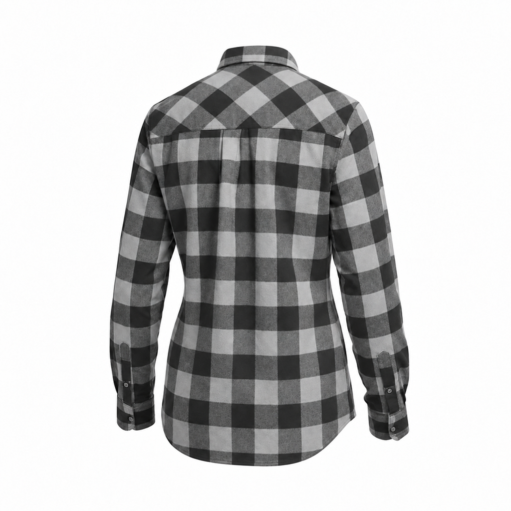 Women's Forester Flannel - Grey/Black Buffalo Plaid