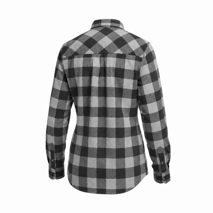 Women's Forester Flannel - Grey/Black Buffalo Plaid