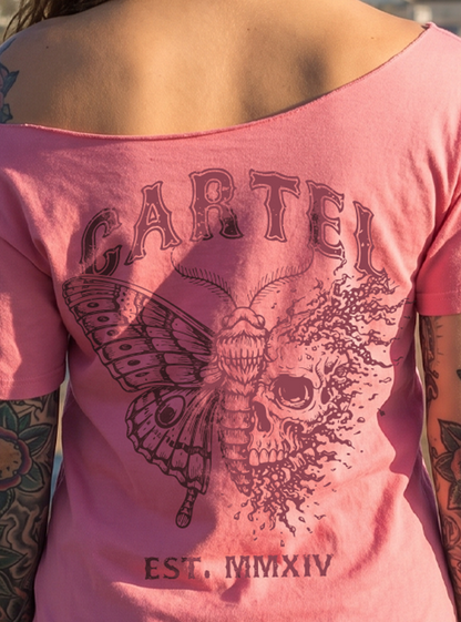 Dead Bloom Street Cut T-Shirt - Dusty Rose