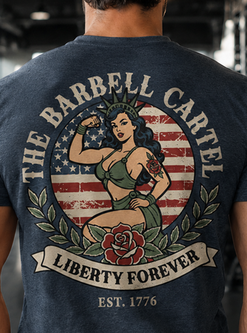Lady Liberty T-Shirt - Heather Navy (Limited edition)