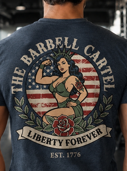 Lady Liberty T-Shirt - Heather Navy (Limited edition)