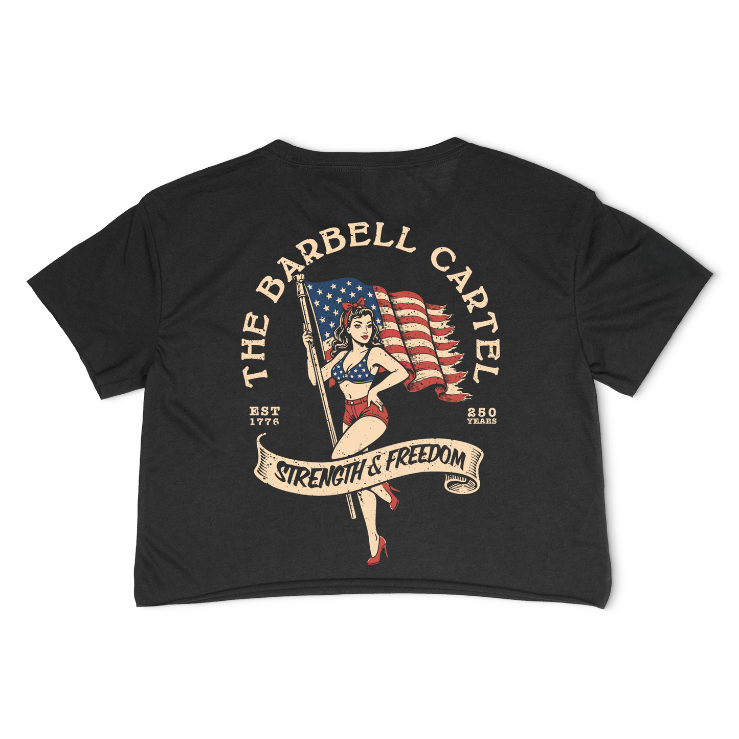 American 250 Hand Cut Crop - Black (Limited Edition)