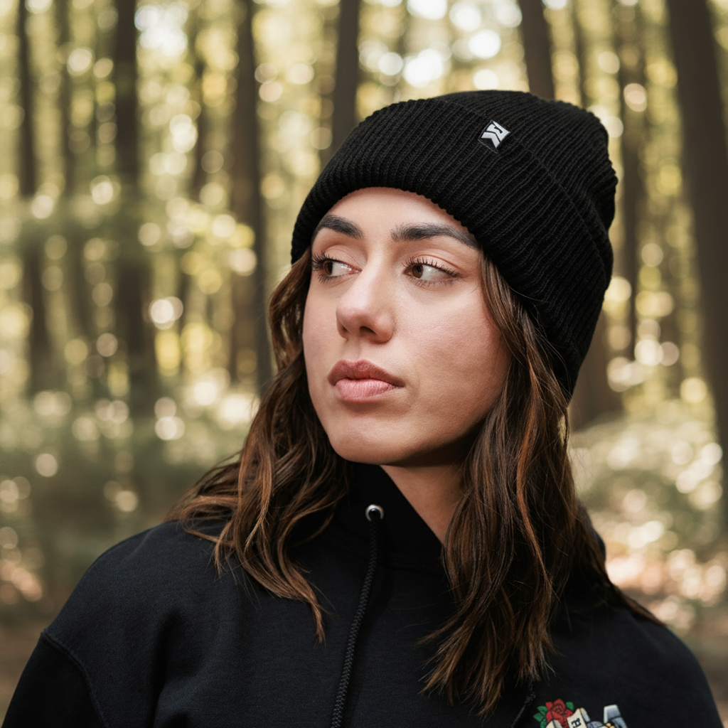 Classic Knit Beanie - Black