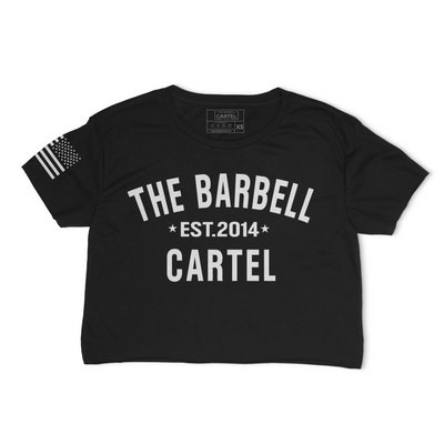 Classic Logo Crop T-Shirt - Black / White