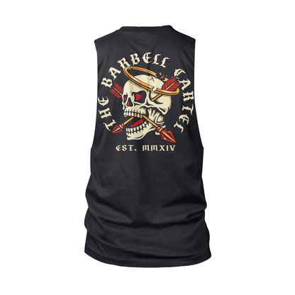 Halo Cut-Off Tank - Black