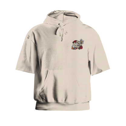 Bomber Girl Pump Cut  Hoodie - Sand