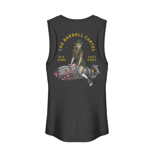 Bomber Girl Tank - Black