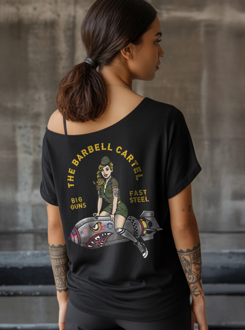 Bomber Girl Street Cut T-Shirt - Black