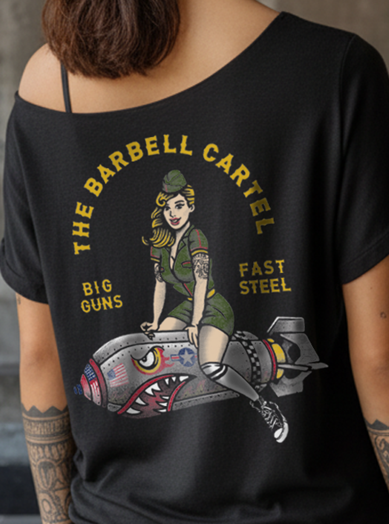 Bomber Girl Street Cut T-Shirt - Black