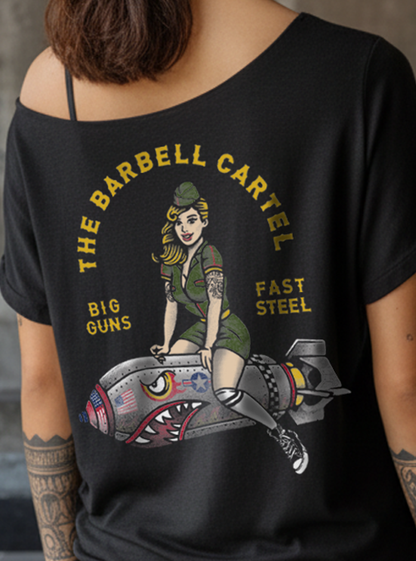 Bomber Girl Street Cut T-Shirt - Black