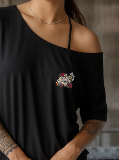 Bomber Girl Street Cut T-Shirt - Black