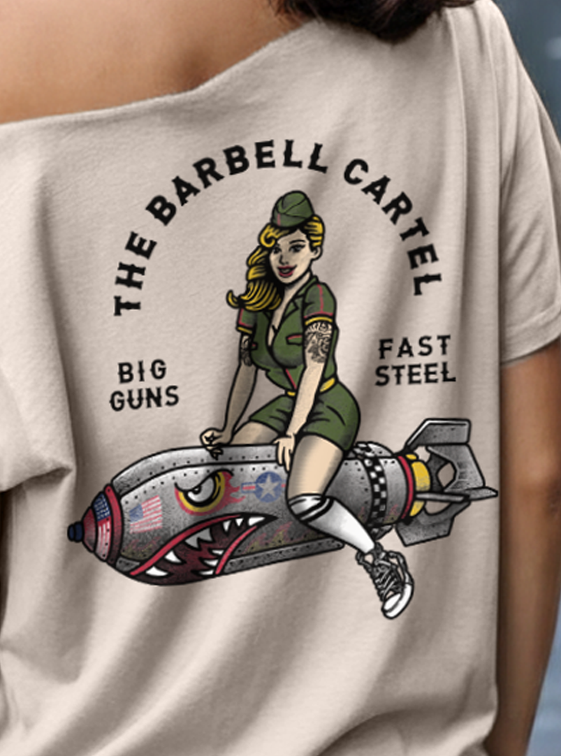 Bomber Girl Street Cut T-Shirt - Sand