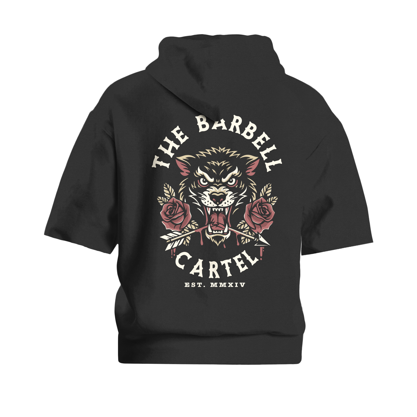 Broken Arrow 2.0 Black Pump Cut Hoodie