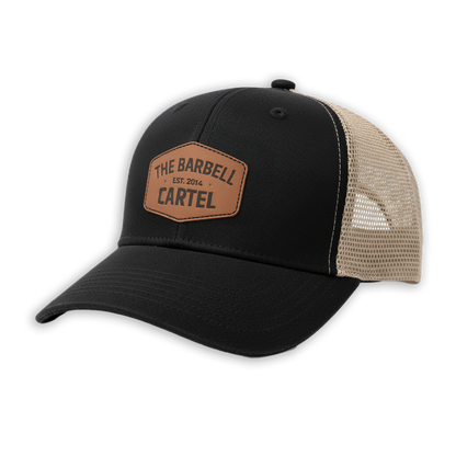 Classic Logo Leather Patch Snap Back / Regular Brim - Black