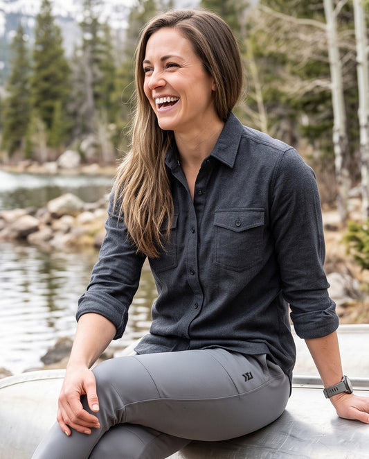 Women's Forester Flannel - Charcoal Heather