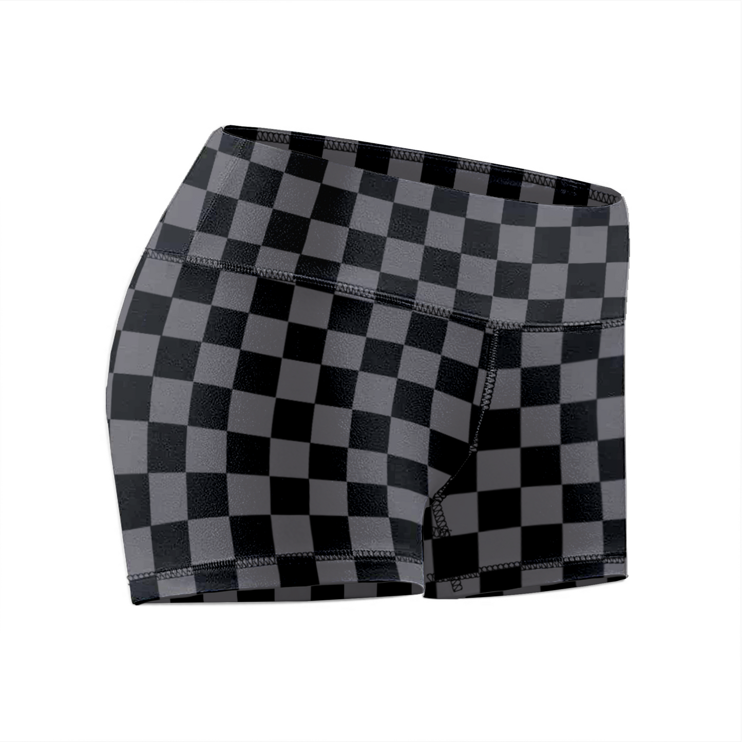 Comp Short 2.5" - Checker Black & Gray