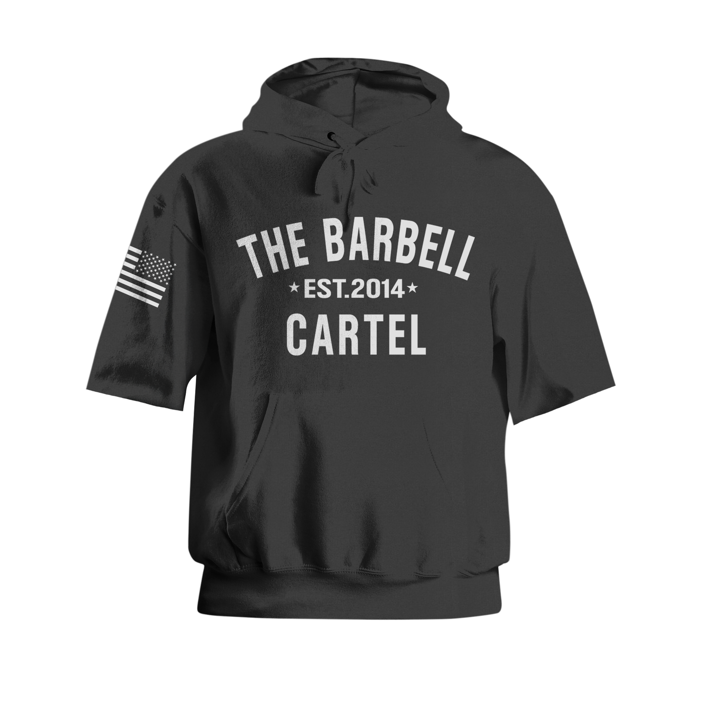 Classic Logo Pump Cut Hoodie - Black