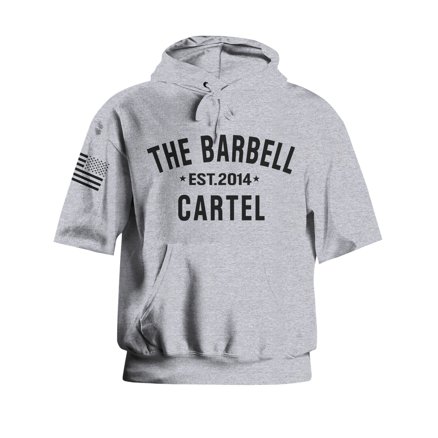 Classic Logo Pump Cut Hoodie - Heather Grey