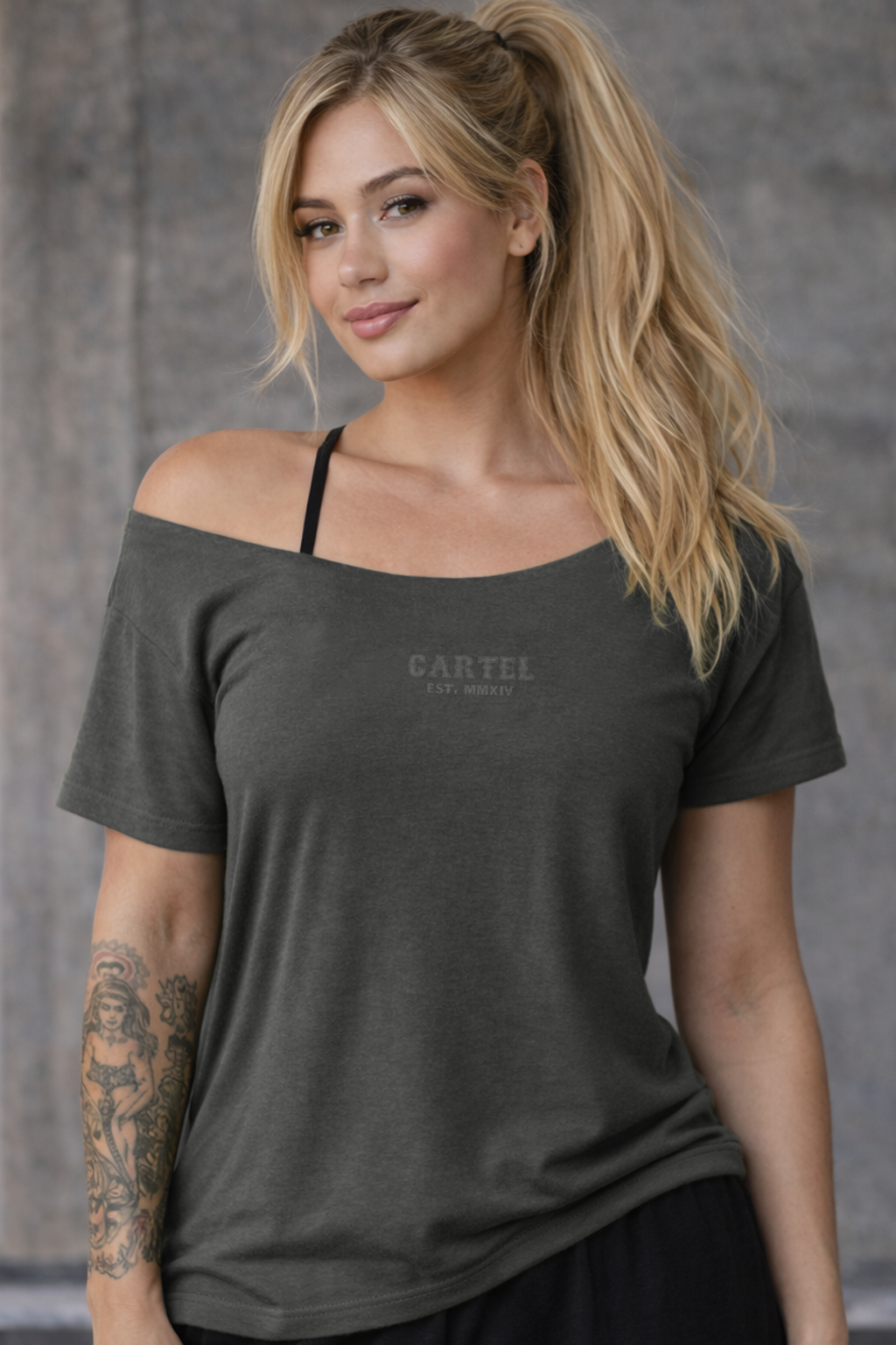 Cold Strike Street Cut T-Shirt - Ash Black