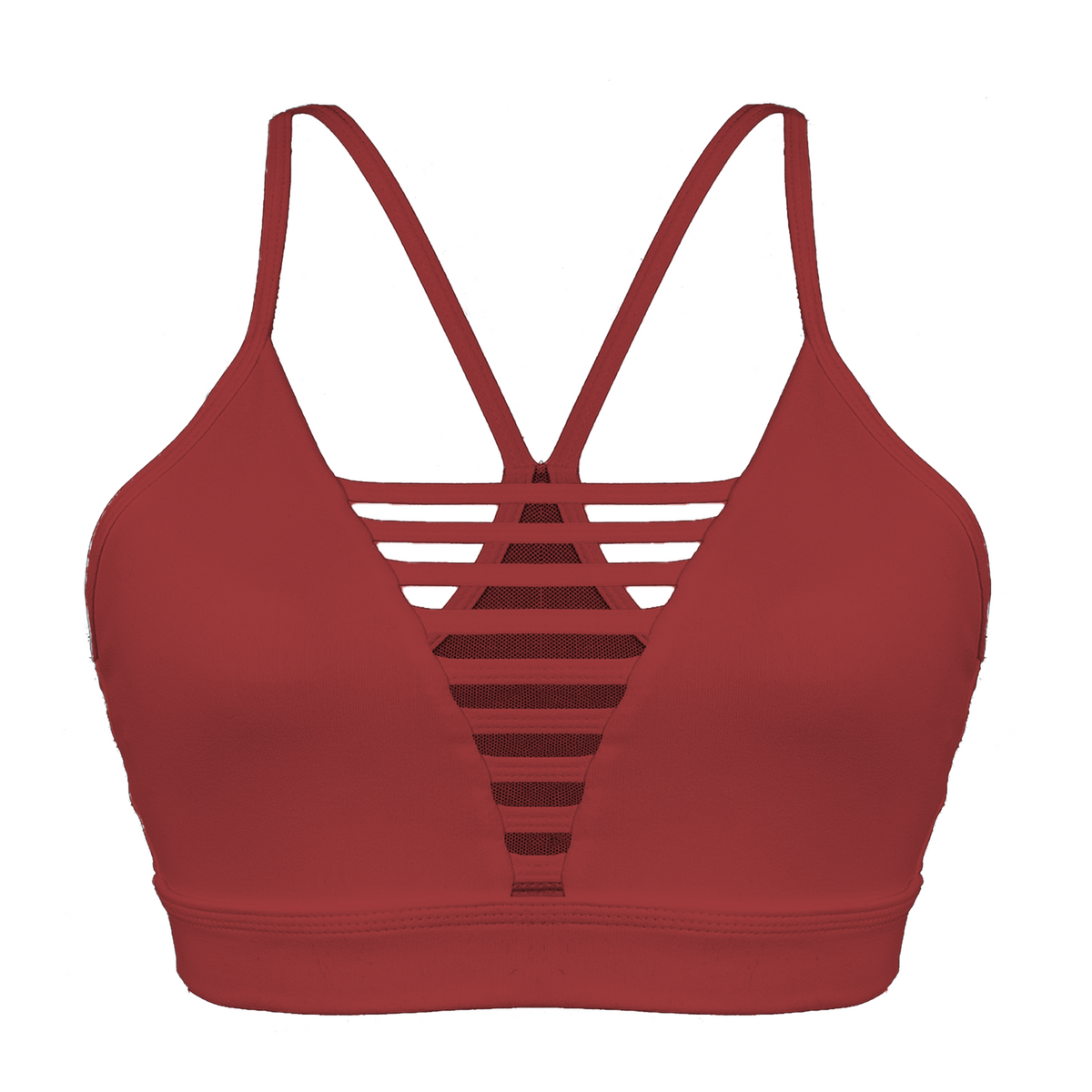 Evolution Sports Bra - Solid Cranberry