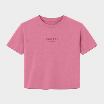 Dead Bloom Hand Cut Crop - Dusty Rose