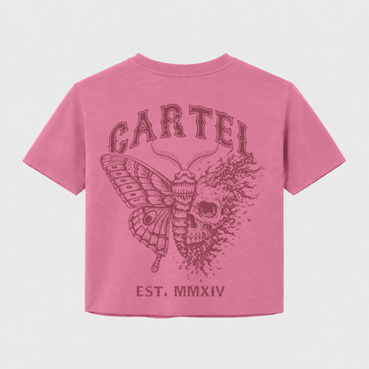 Dead Bloom Hand Cut Crop - Dusty Rose