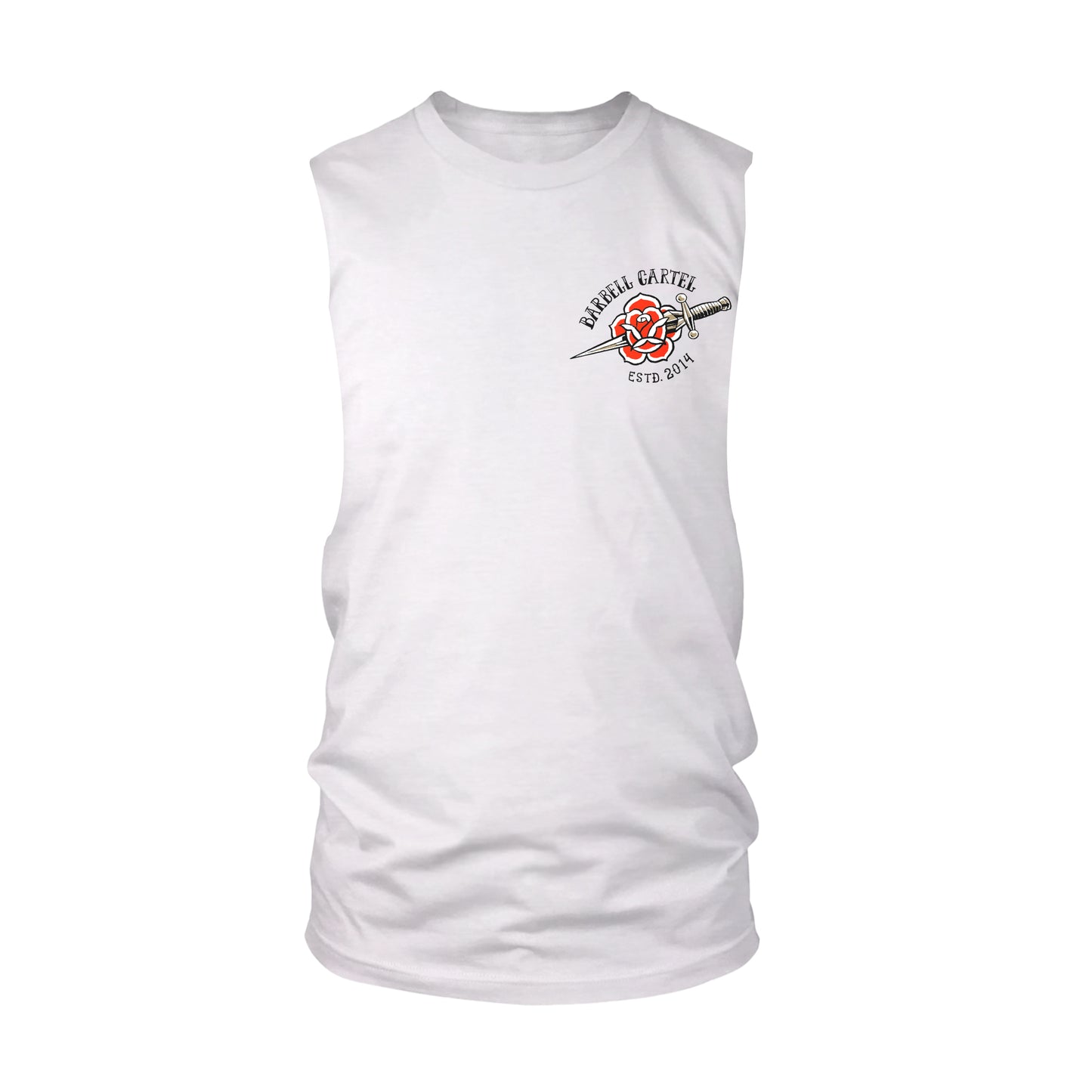 Dagger Cut-Off Tank - White