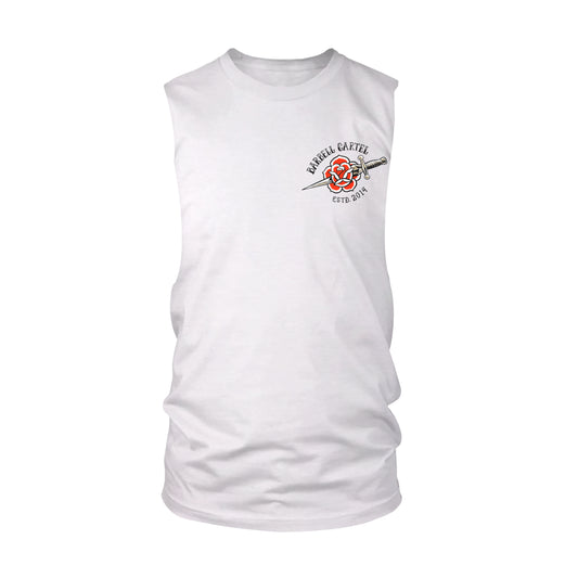 Dagger Cut-Off Tank - White