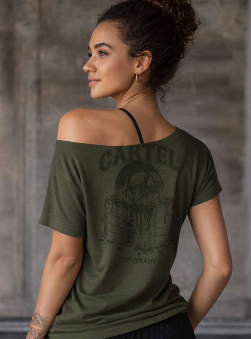 Deadlifted Street Cut T-Shirt - Weathered Army