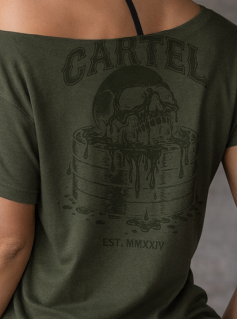 Deadlifted Street Cut T-Shirt - Weathered Army
