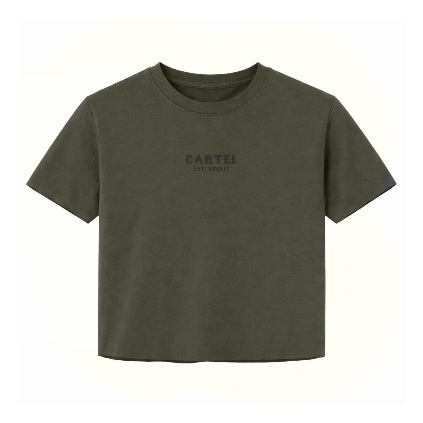 Deadlifted Hand Cut Crop - Weathered Army