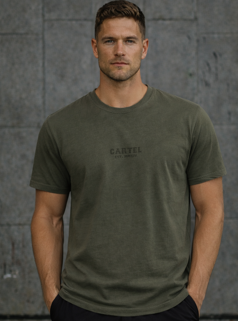 Deadlifted T-Shirt - Weathered Army