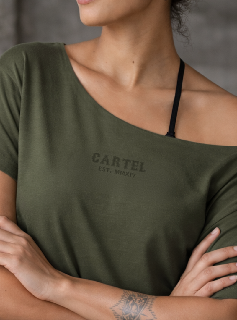 Deadlifted Street Cut T-Shirt - Weathered Army