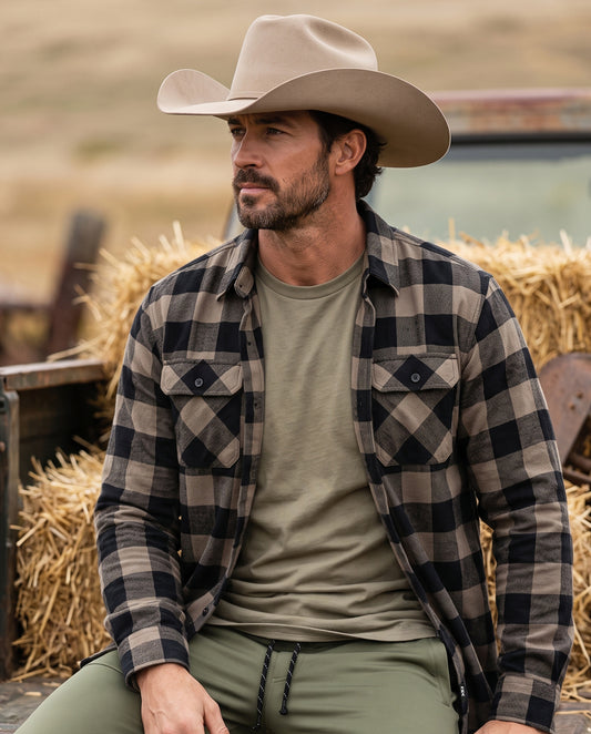 Men's Forester Flannel - Brown/Black