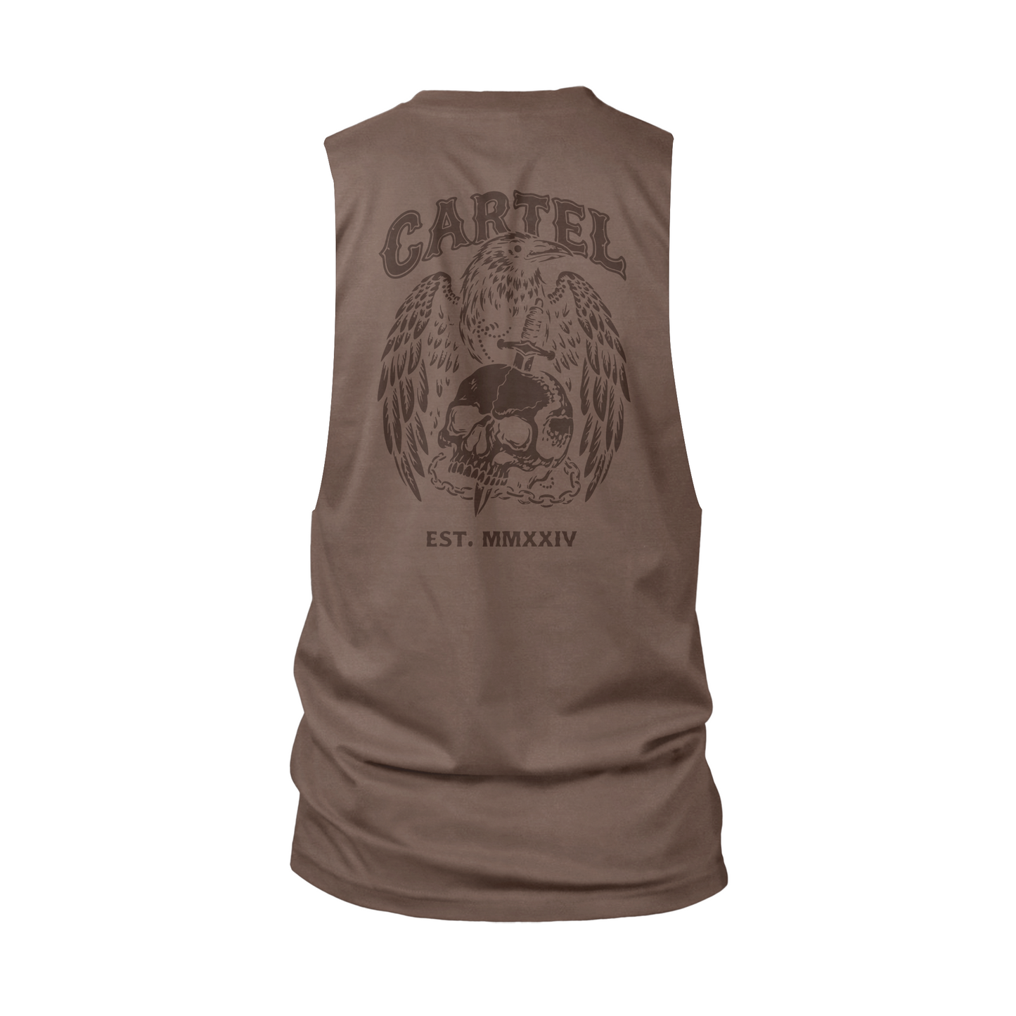 Fly or Die Cut-Off Tank - Faced Clay