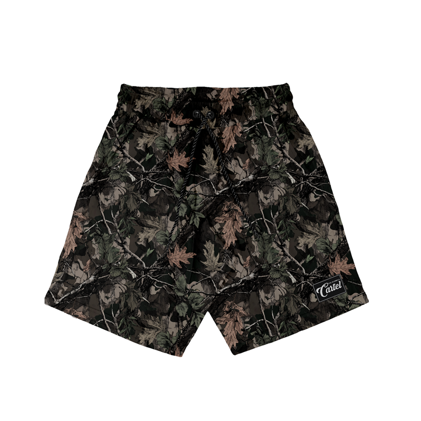 Freestyle Short 9" - Woodland Forest Camo