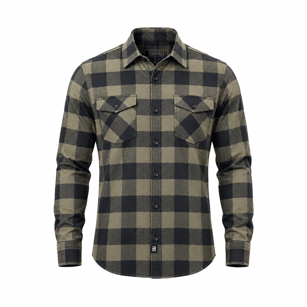Men's Forester Flannel Plaid - Olive/Black Buffalo Plaid