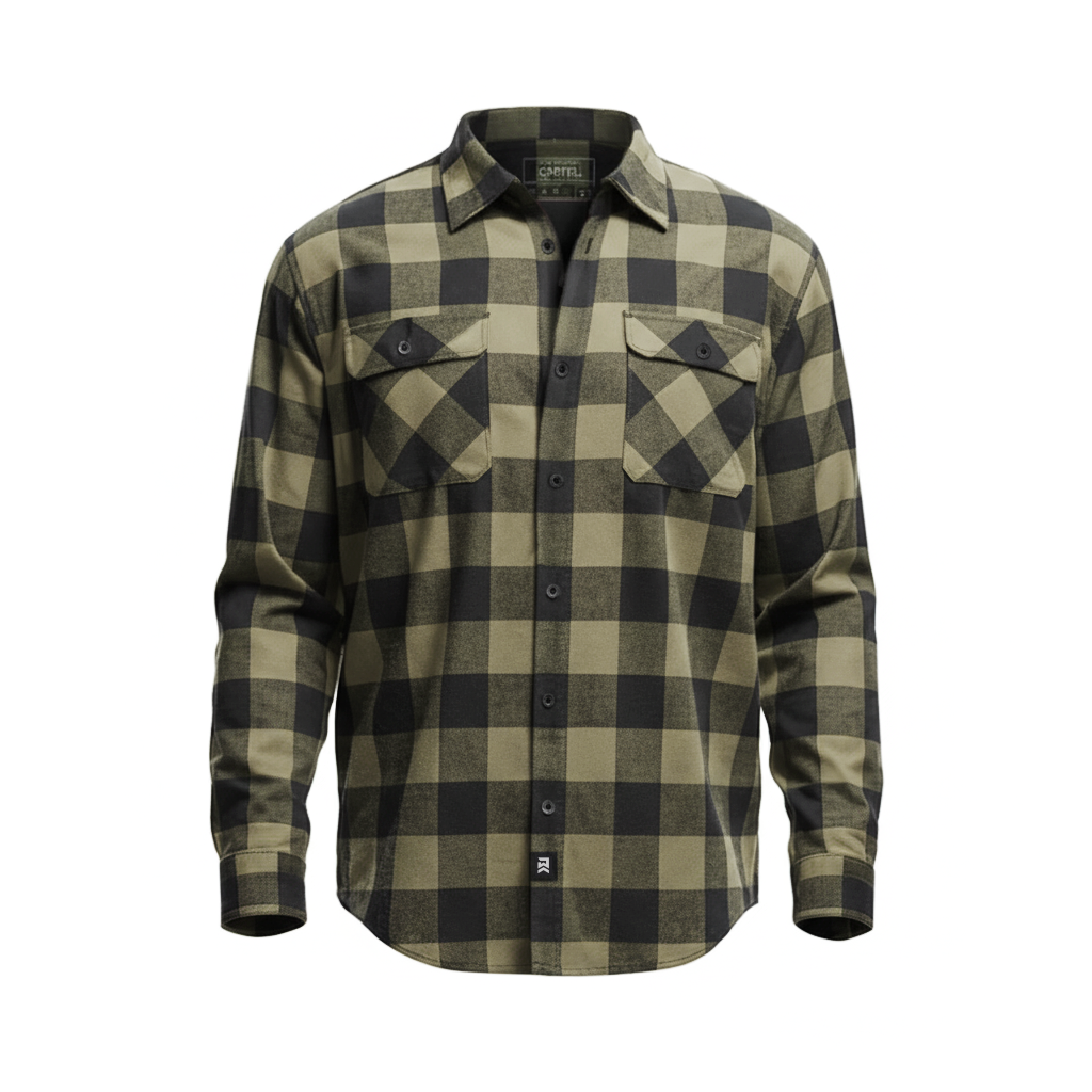 Men's Forester Flannel - Olive/Black Buffalo Plaid