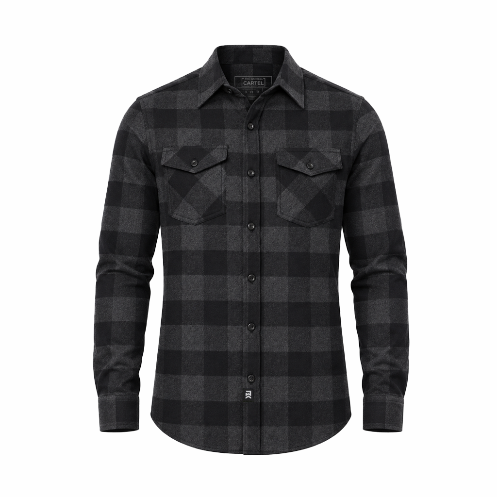 Men's Forester Flannel Plaid - Charcoal/Black Buffalo Plaid