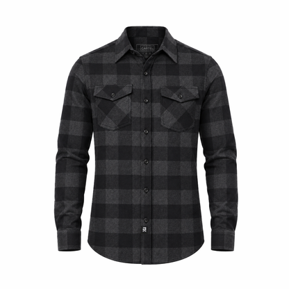 Men's Forester Flannel Plaid - Charcoal/Black Buffalo Plaid