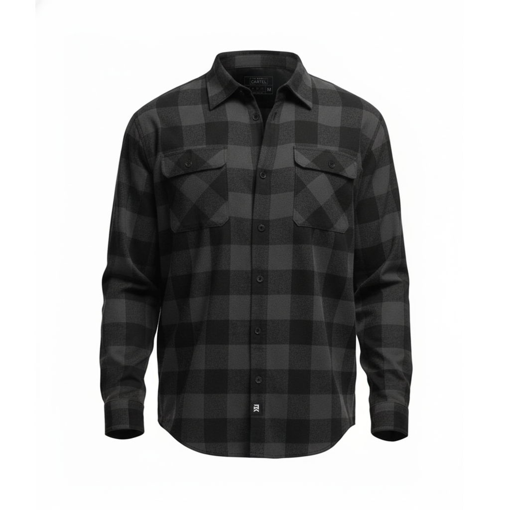 Men's Forester Flannel - Charcoal/Black Buffalo Plaid